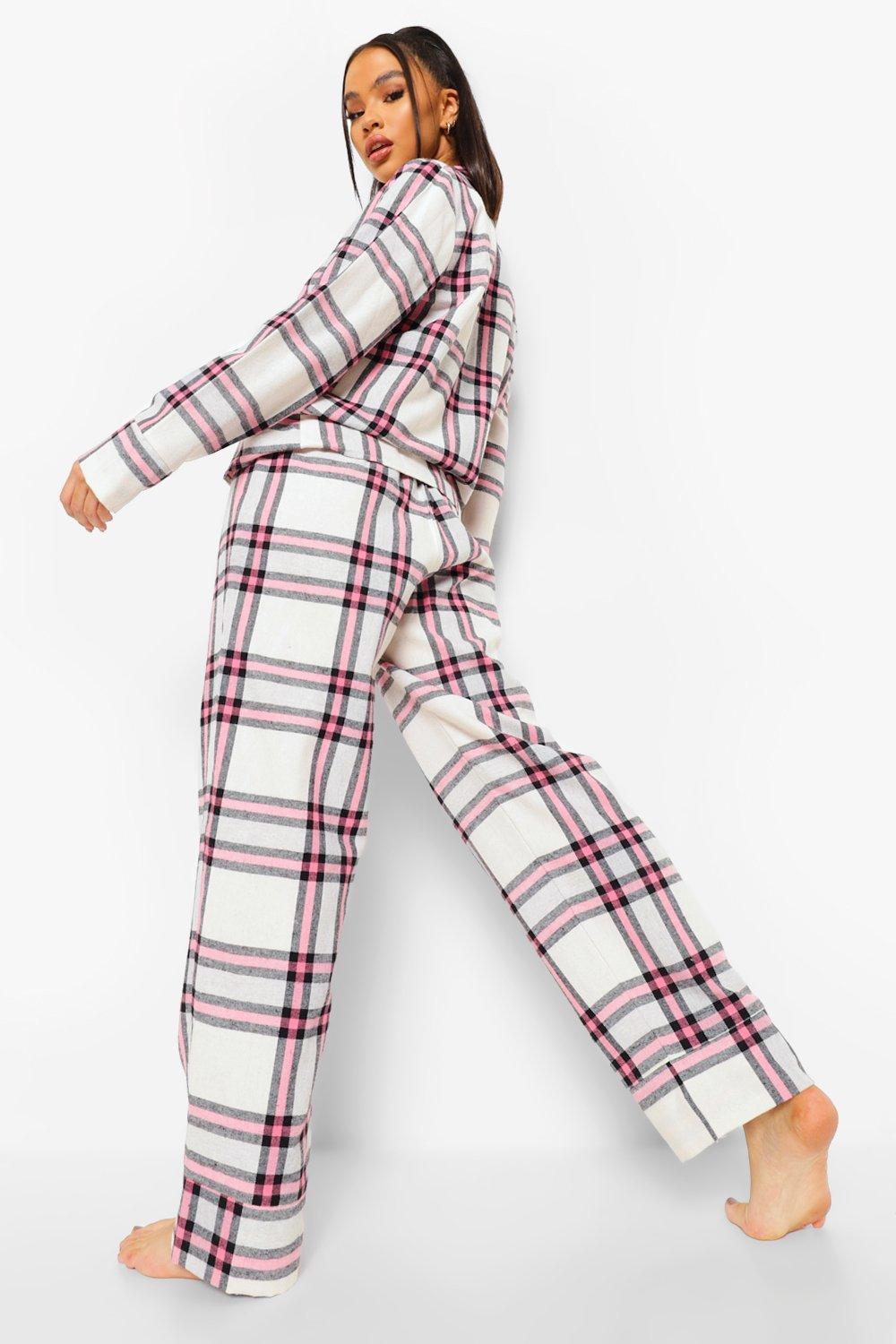 Check pyjama set discount womens